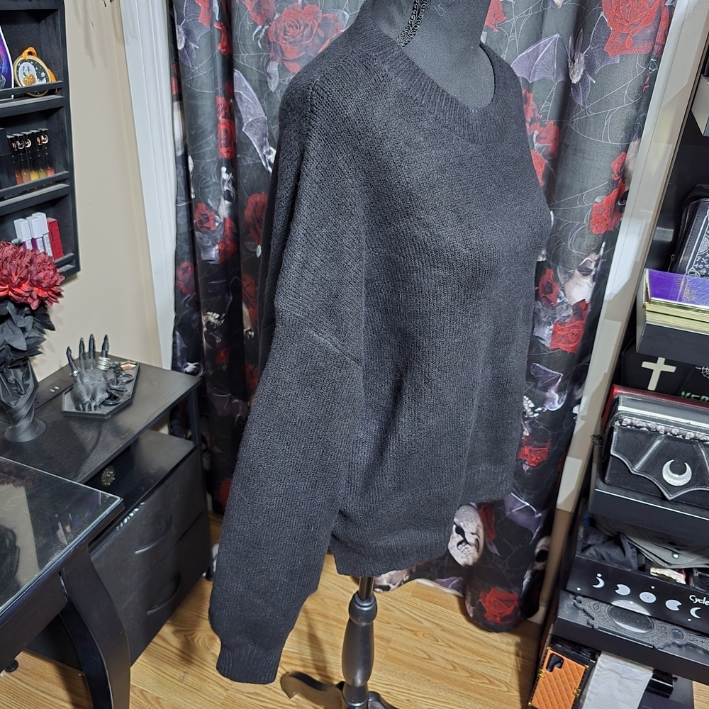 Classic Black Women's Sweater - Picture 2 of 5